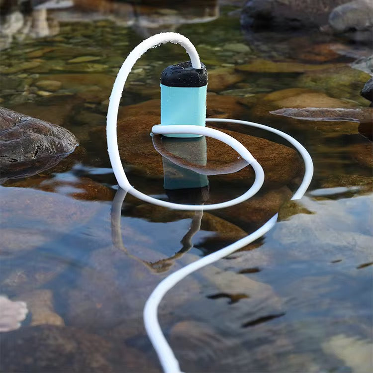 Douche portable électrique rechargeable NaturaTrail pour camping, randonnée trail trekking etc