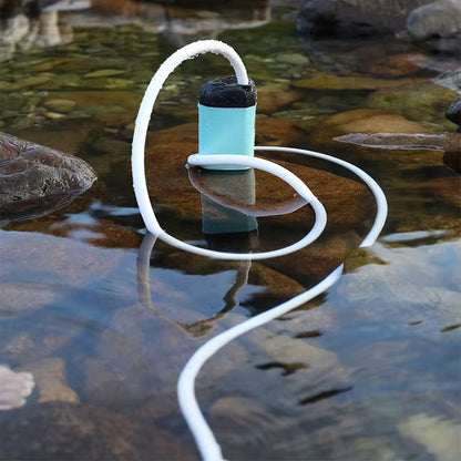 Douche portable électrique rechargeable NaturaTrail pour camping, randonnée trail trekking etc
